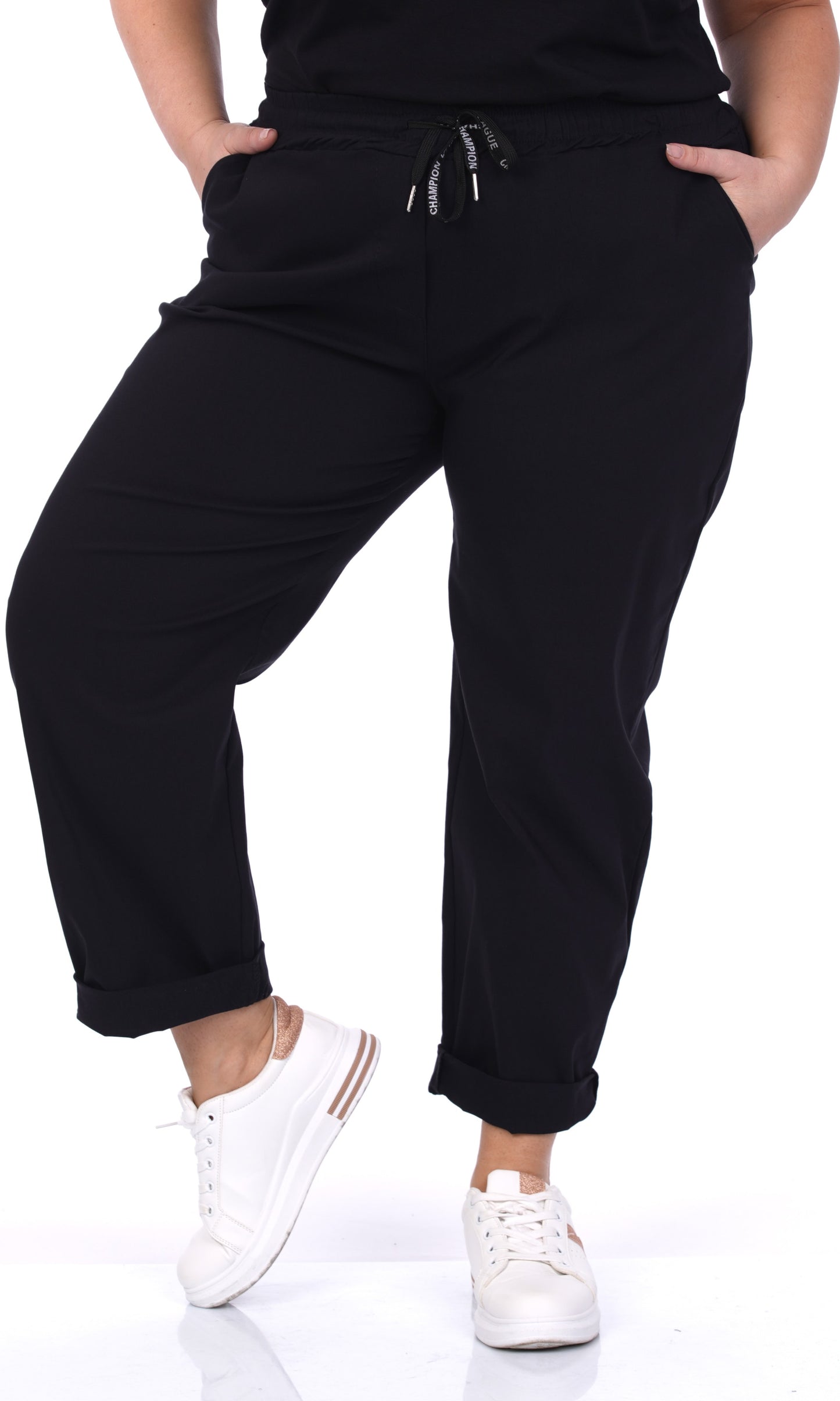 PLUSSIZE Broek zwart Mieke