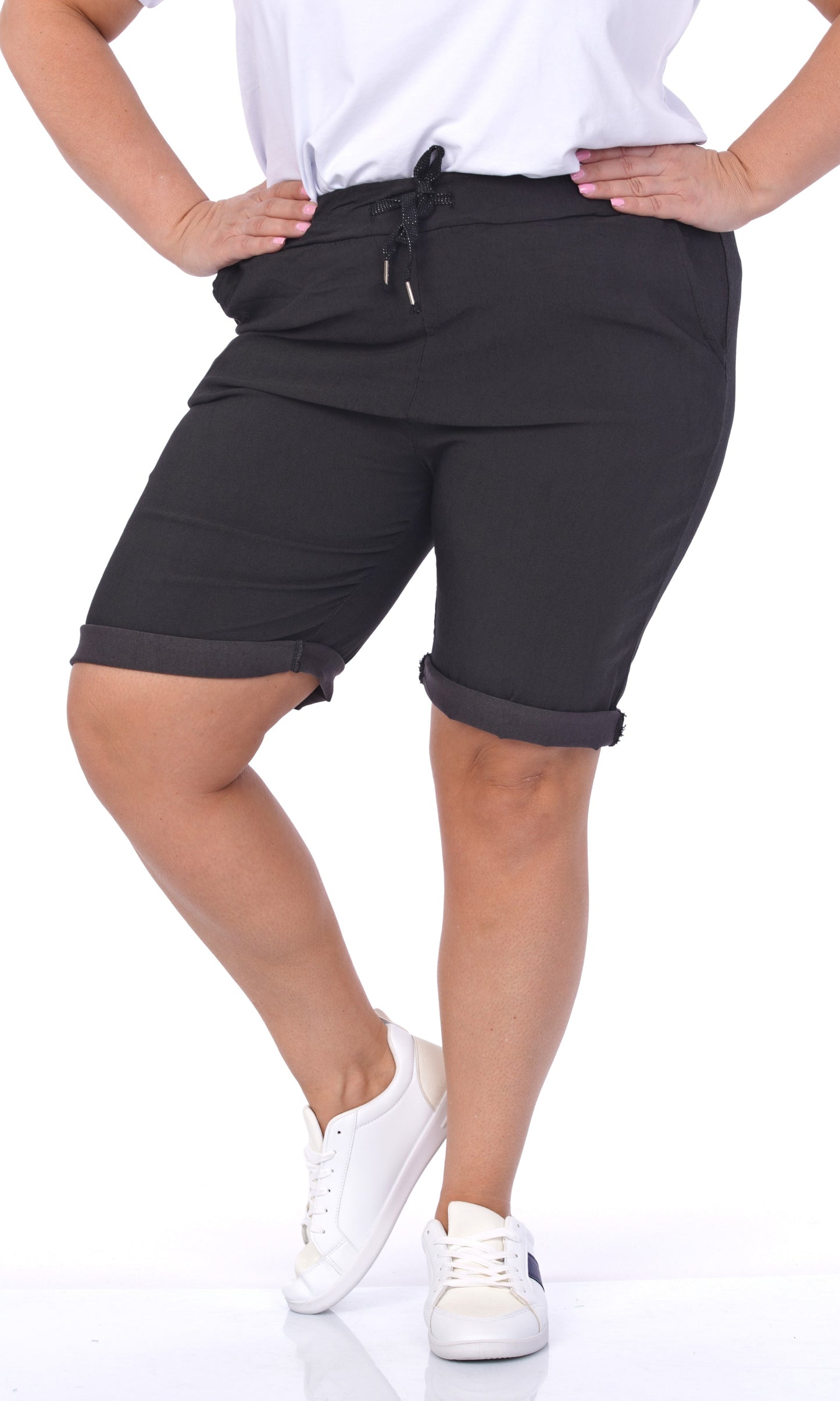 Bigsize short zwart