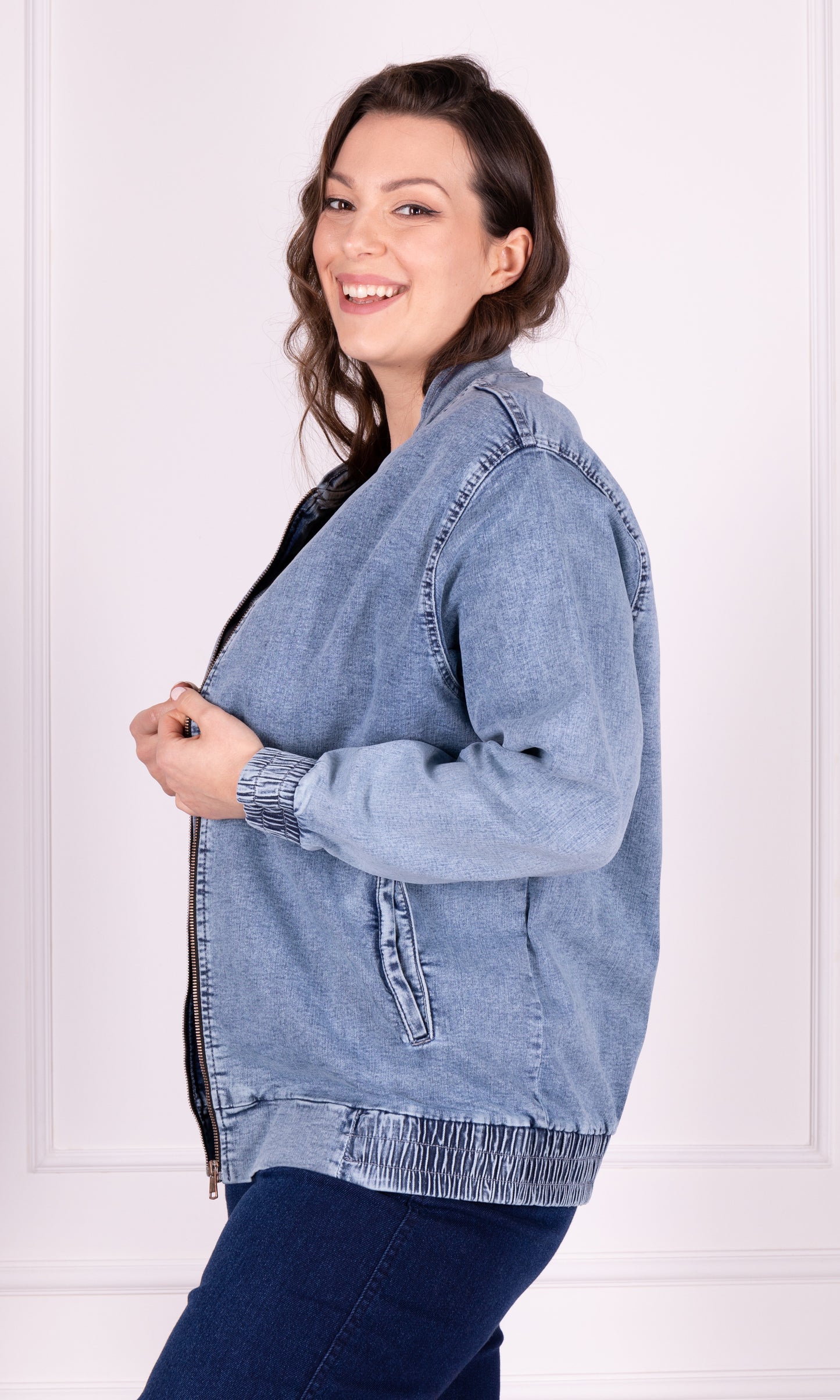 Spijkerjas plussize