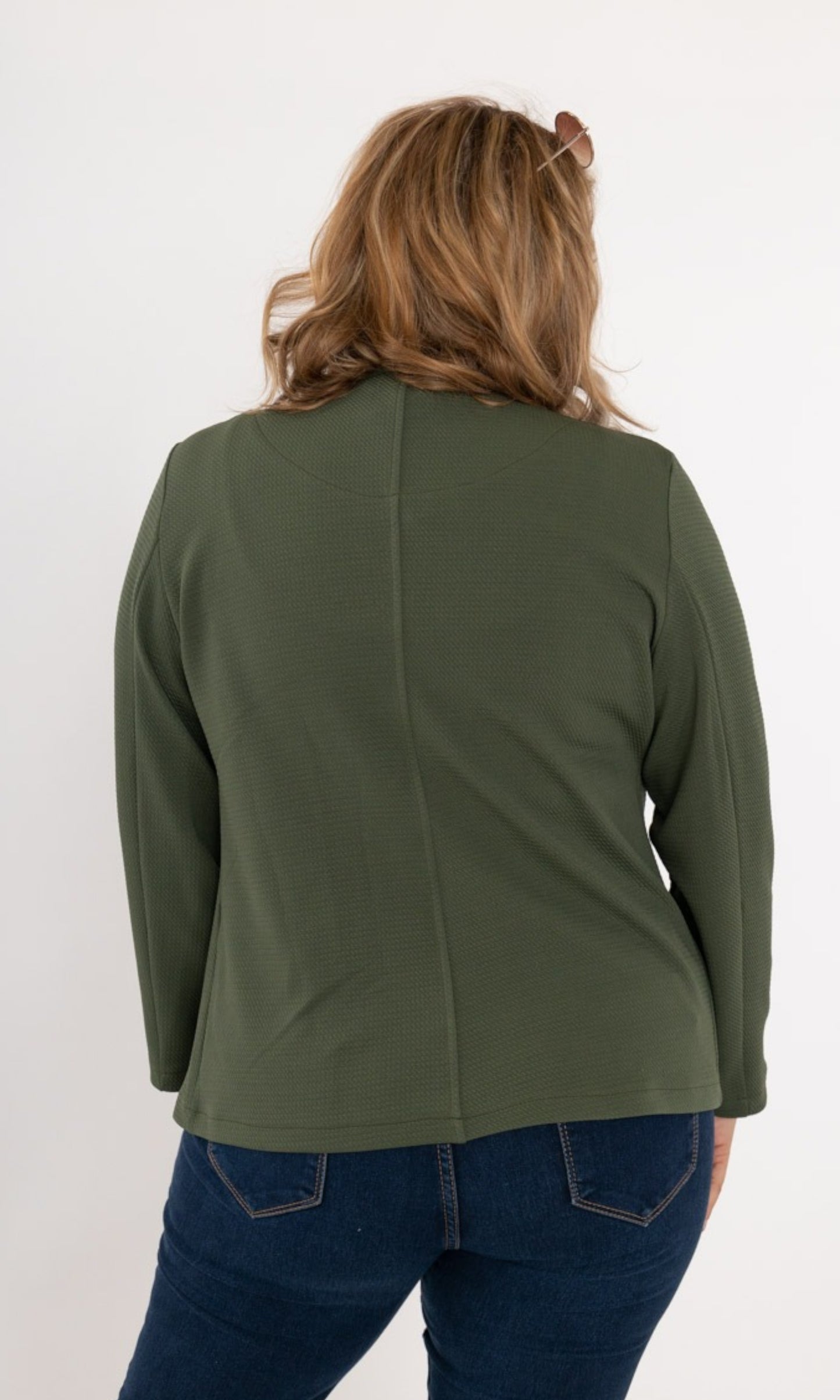 Blazer groen achterkant