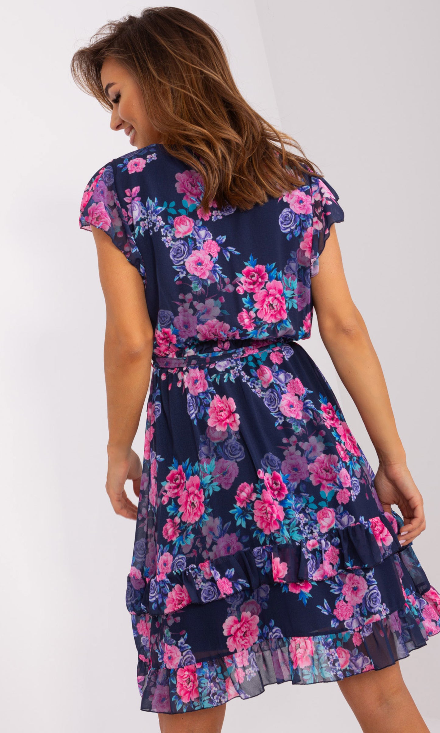 Onesize jurk met korte mouwen