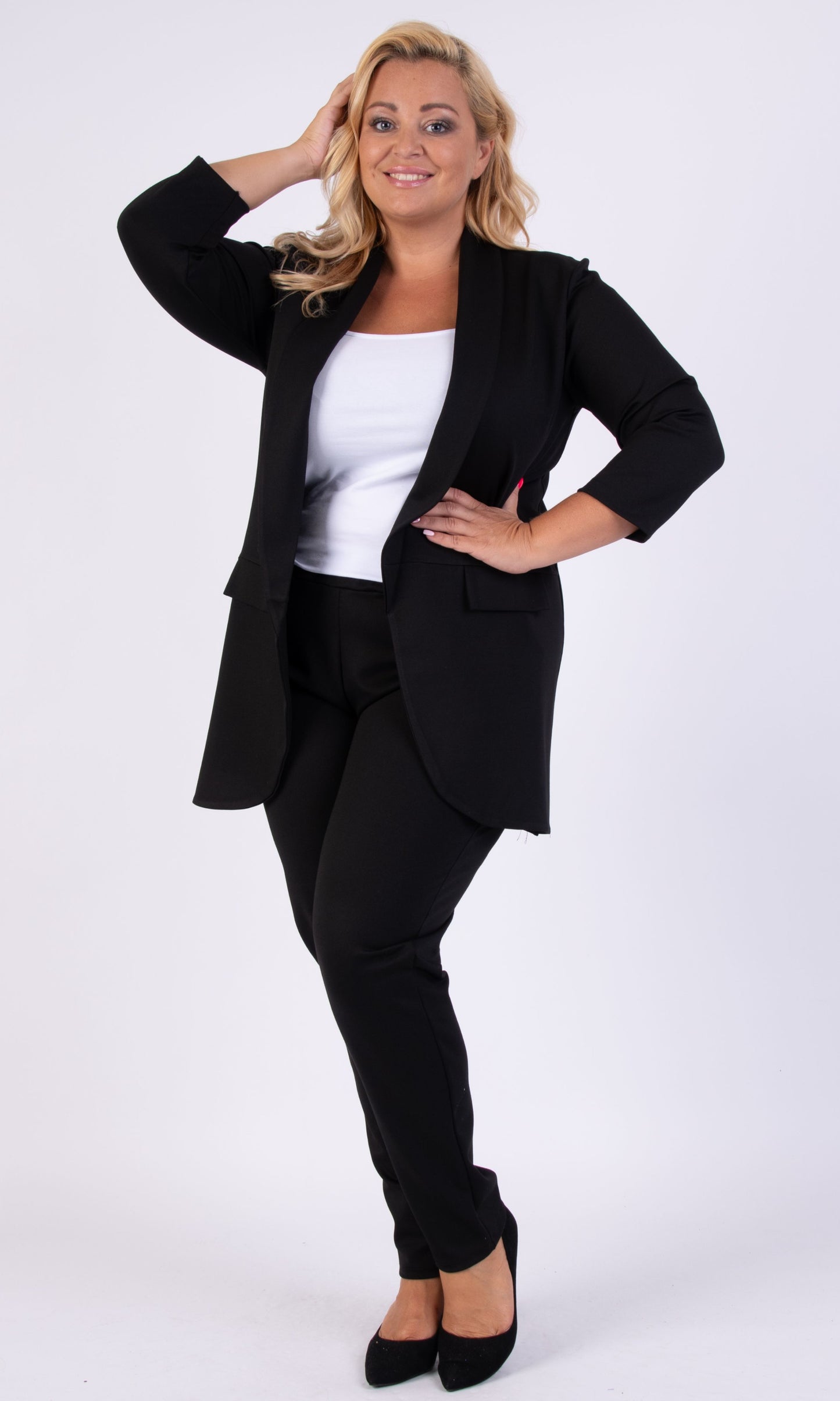 Plussize set zwart