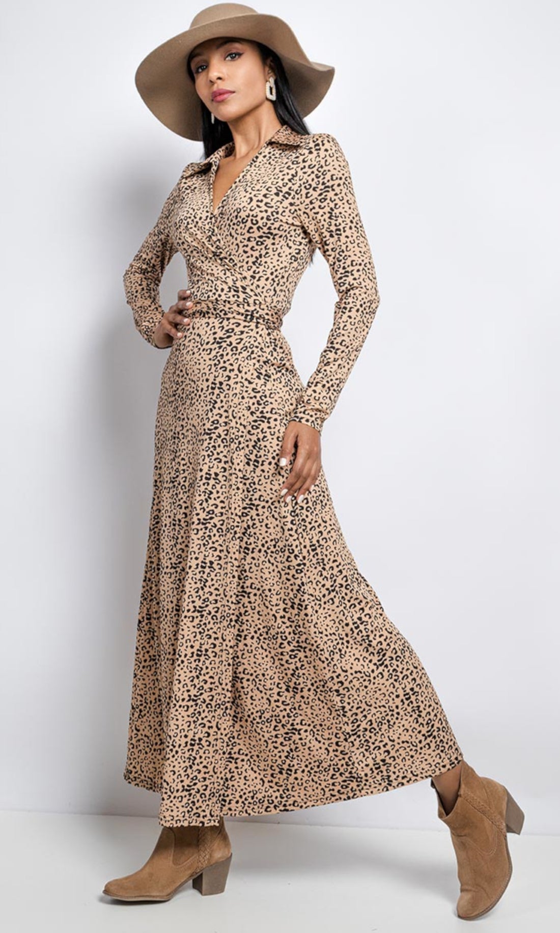 Robe portefeuille longue