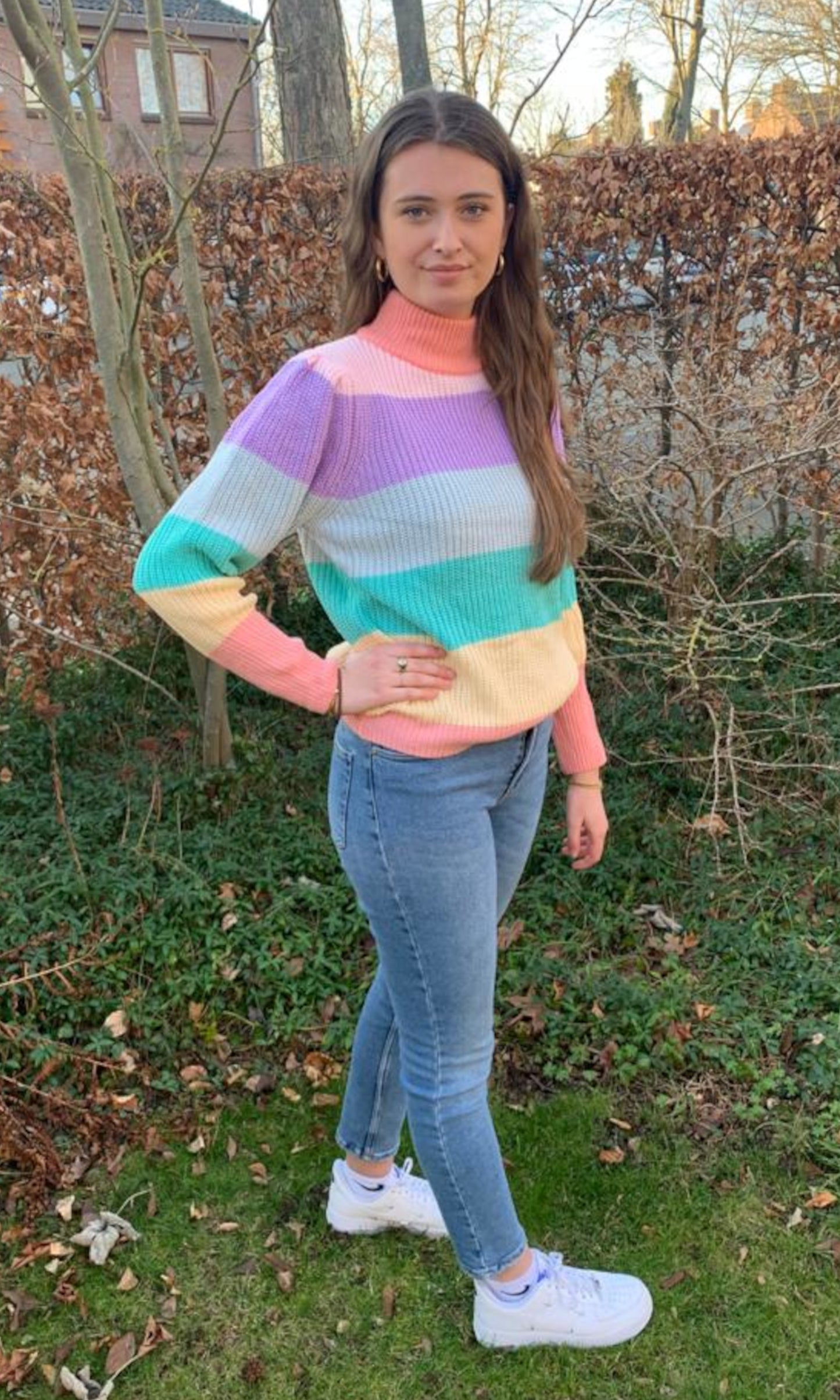 Trui regenboog kleuren