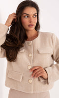 Blazer met goud kleurige knopen 
