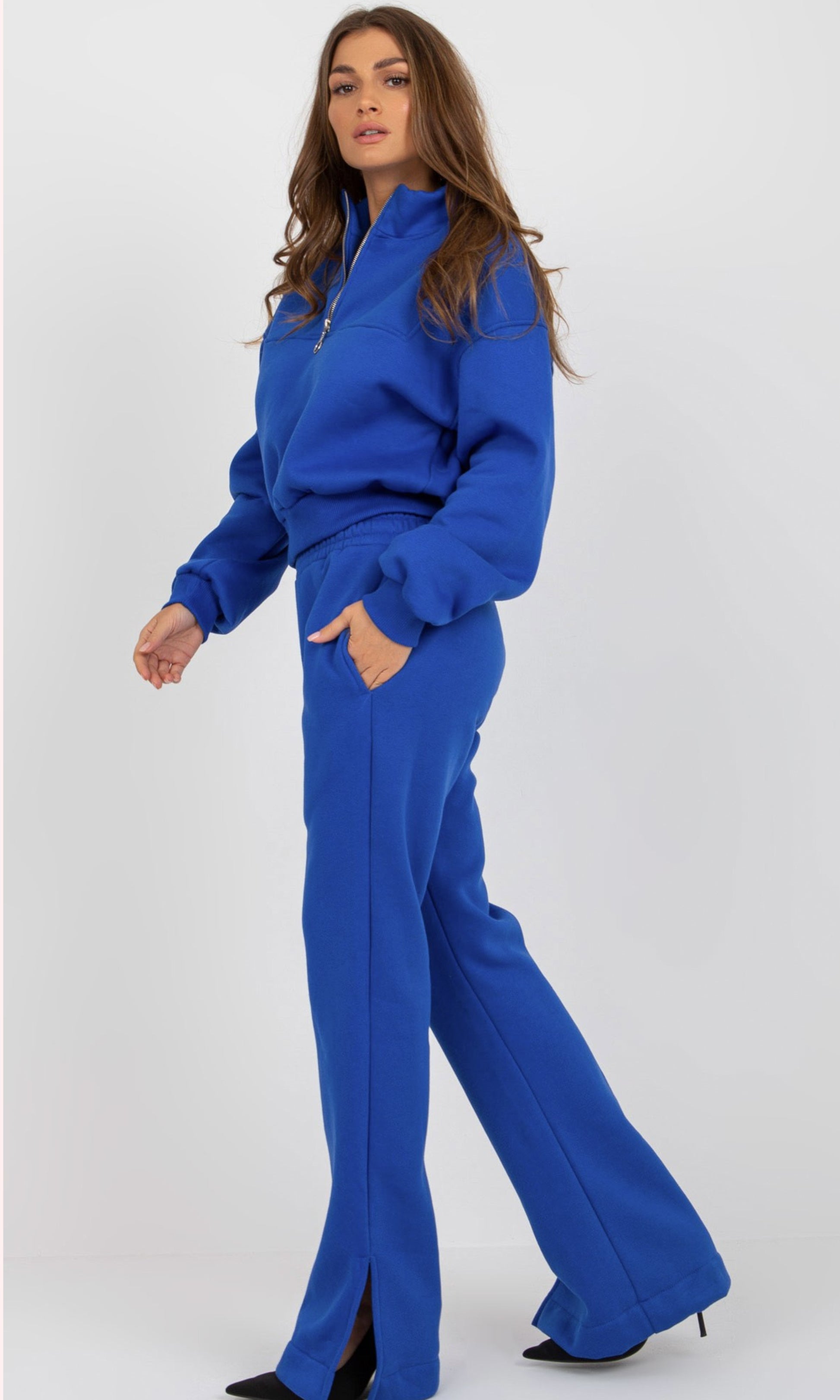 Set blauw broek en trui