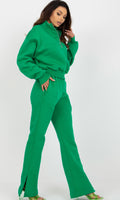 Huispak broek met split 
