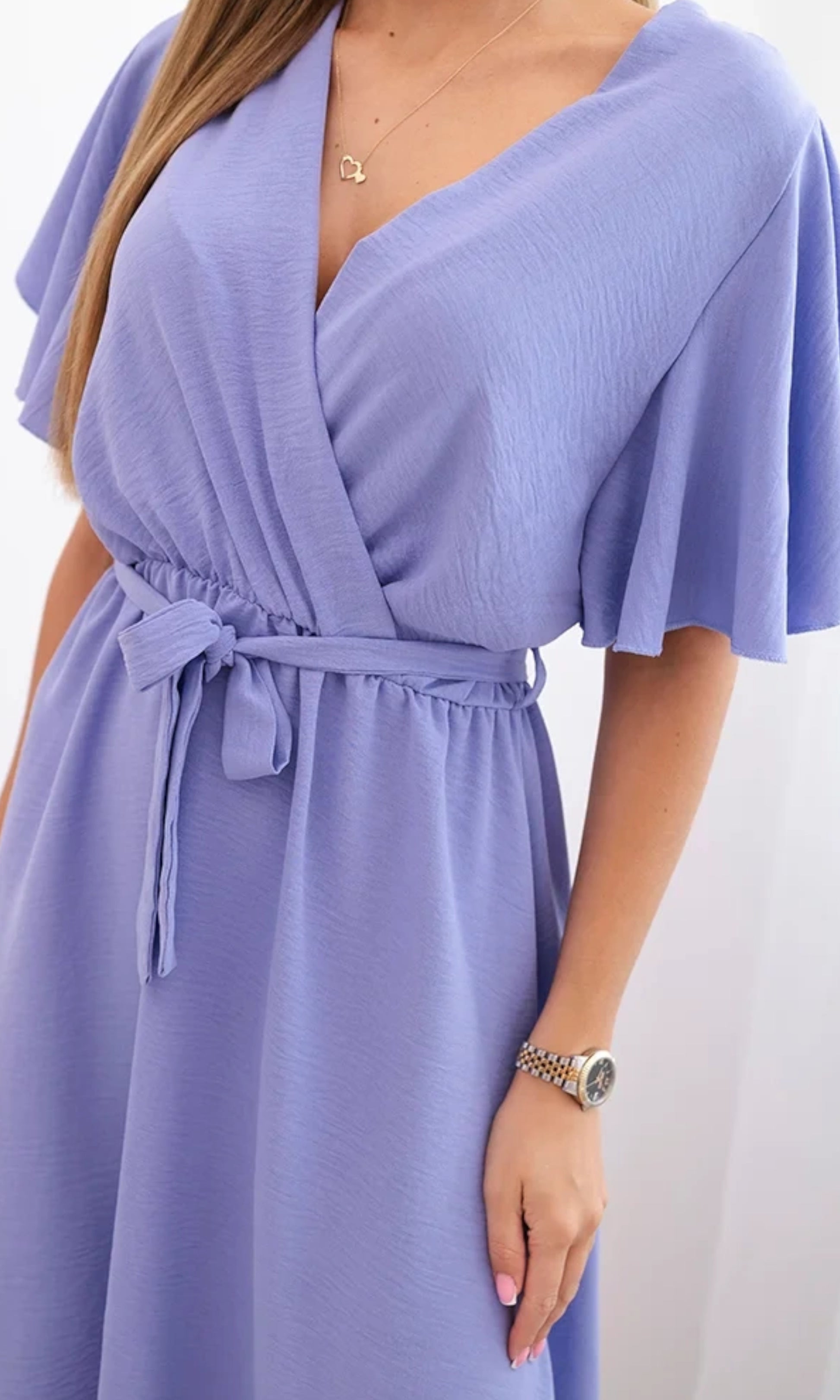 Jurk lila midi