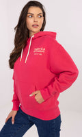 Trui rood met capuchon