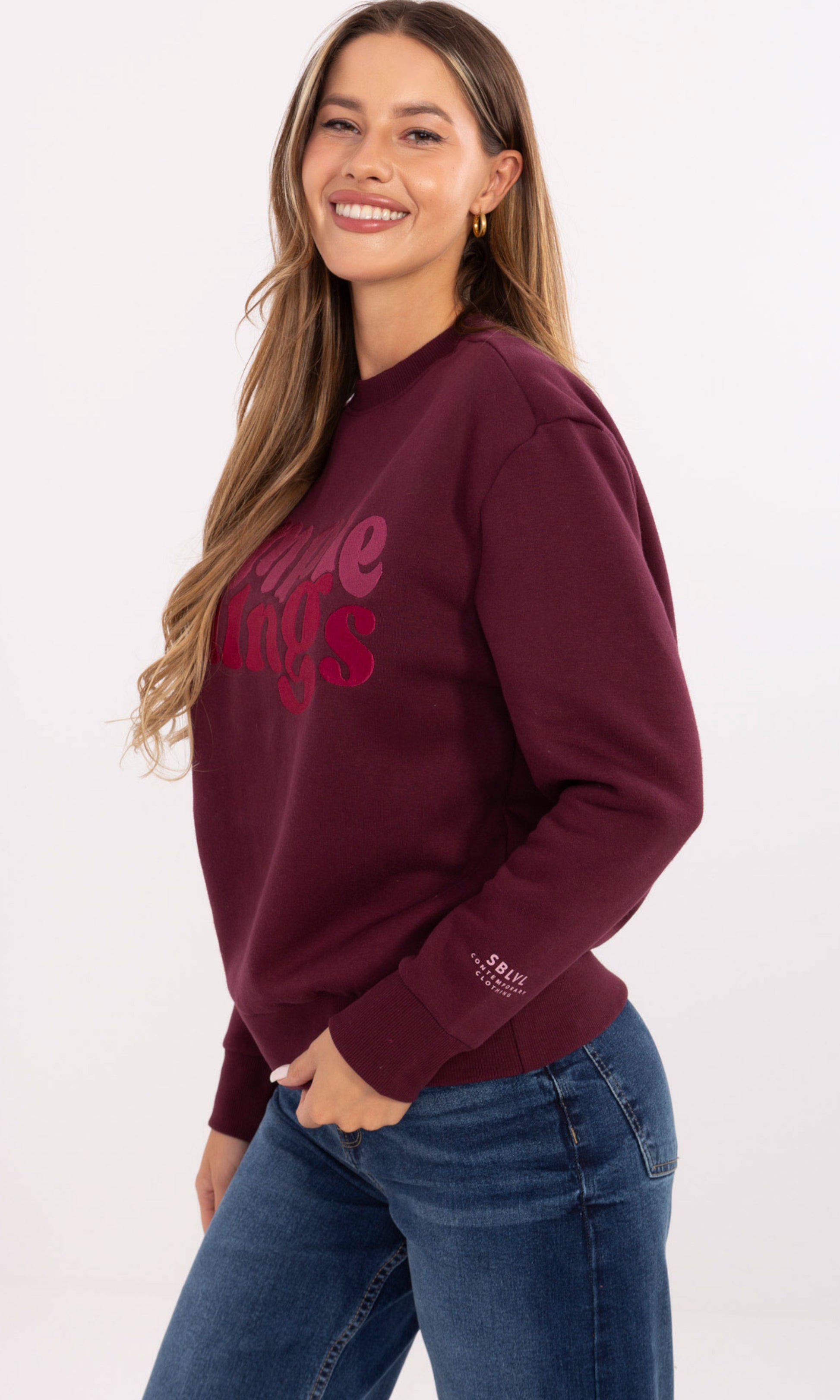 Trui bordeaux simple things