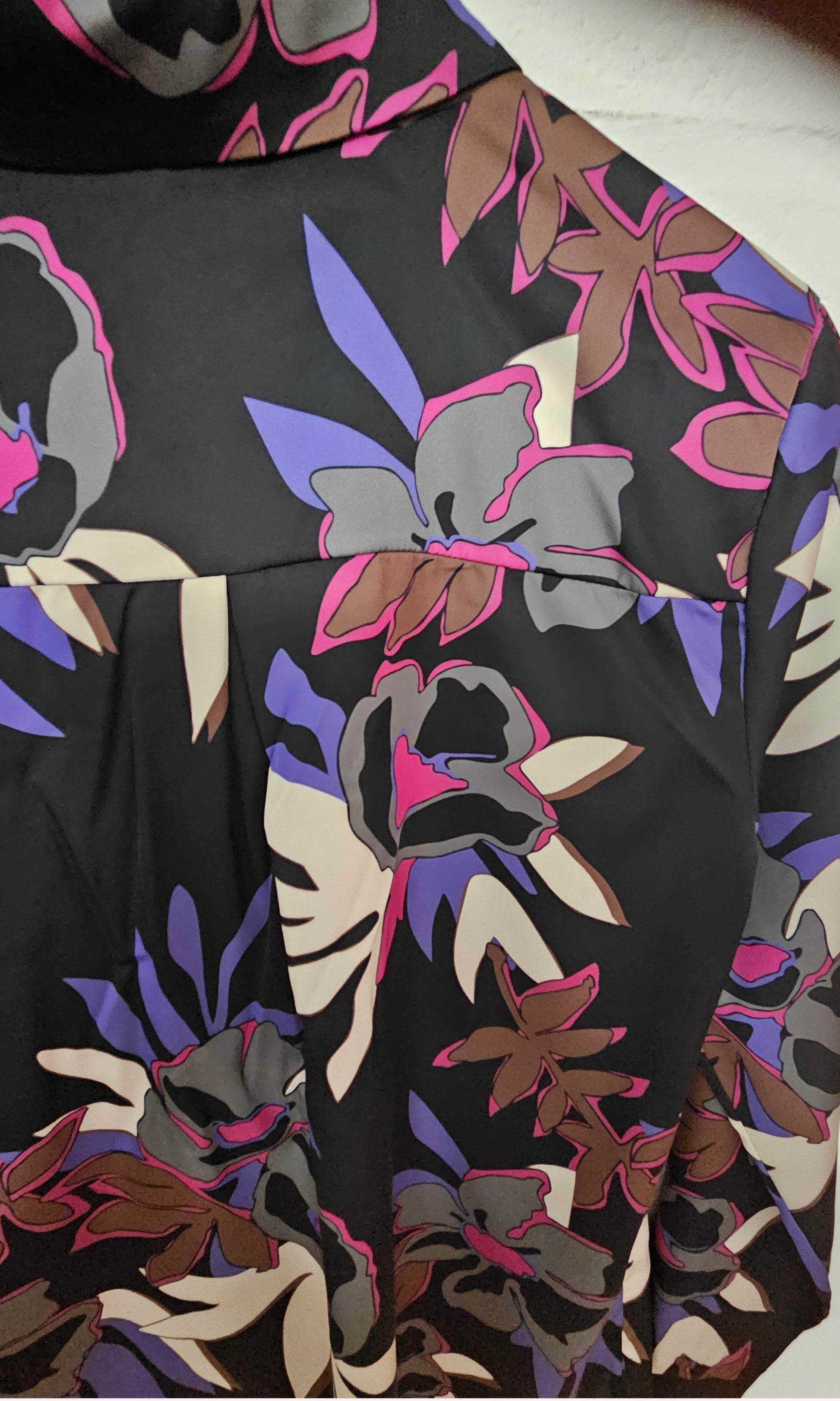 Blouse zwart /lila