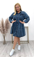 Katoenen plussize jurk