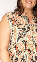 Paisley print jurk