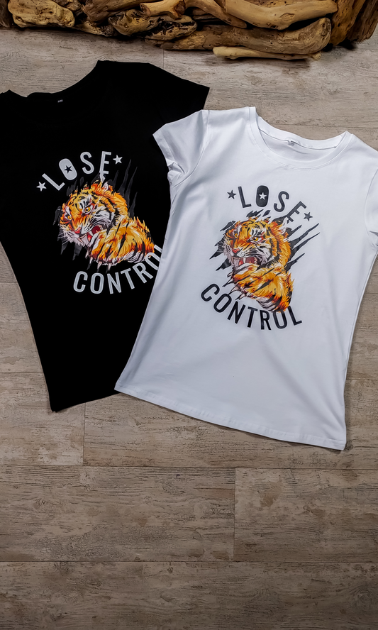 T-Shirt Lose Control Noir