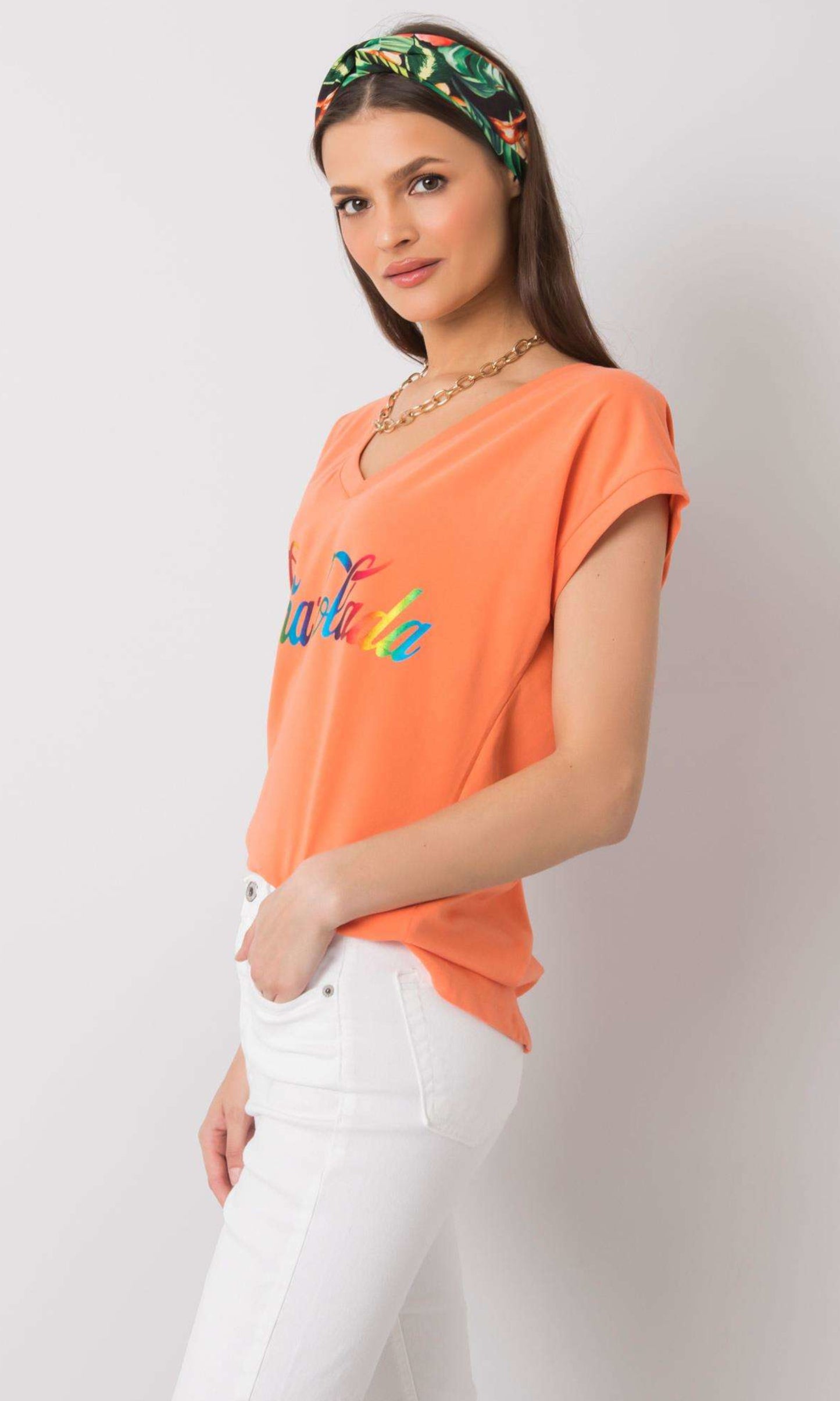 T-shirt Oranje Pina Colada