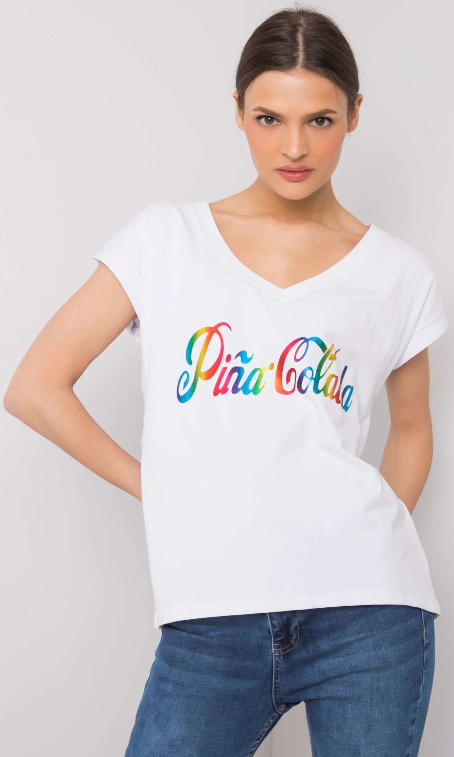 T-shirt Geel Pina Colada