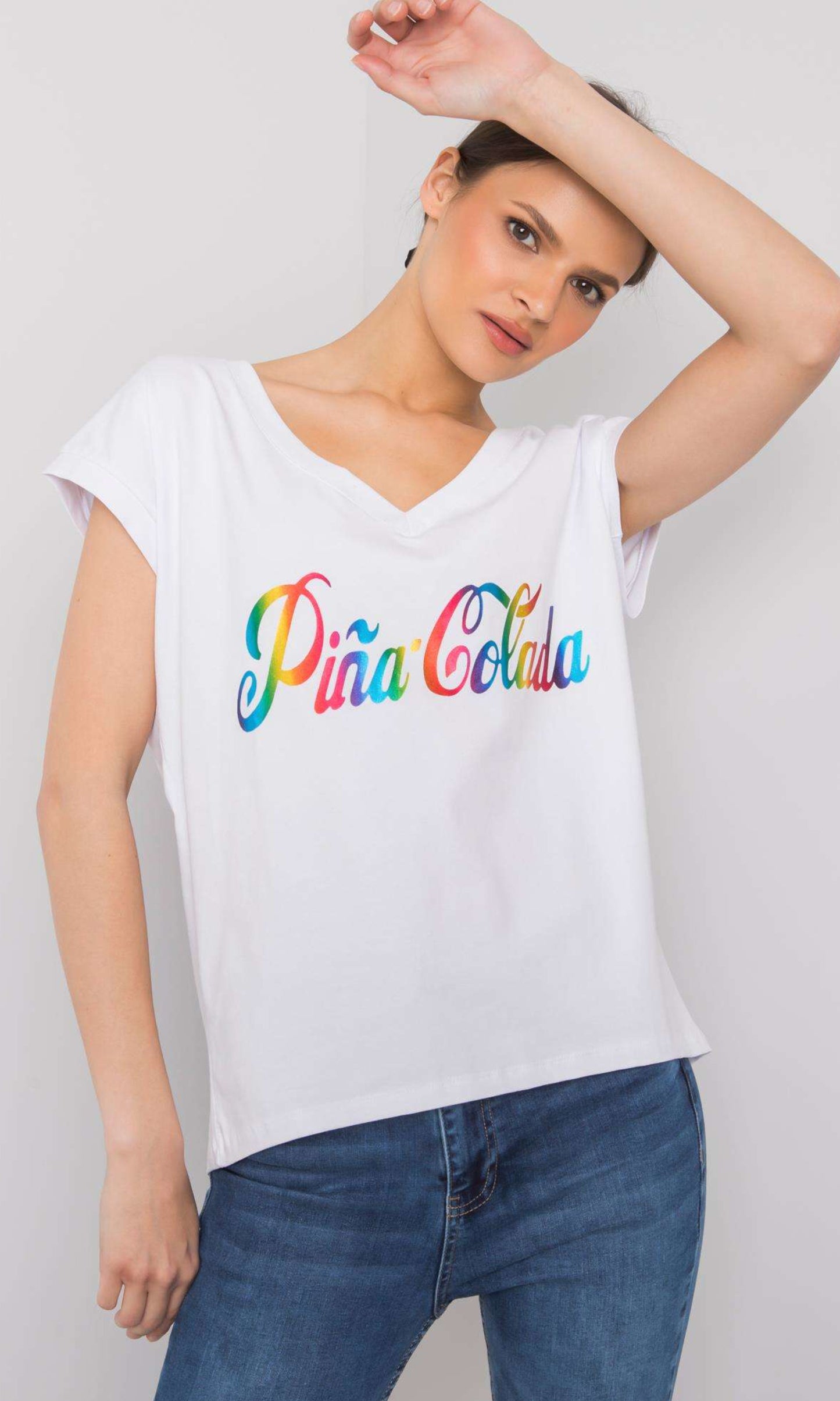 T-shirt Wit Pina Colada