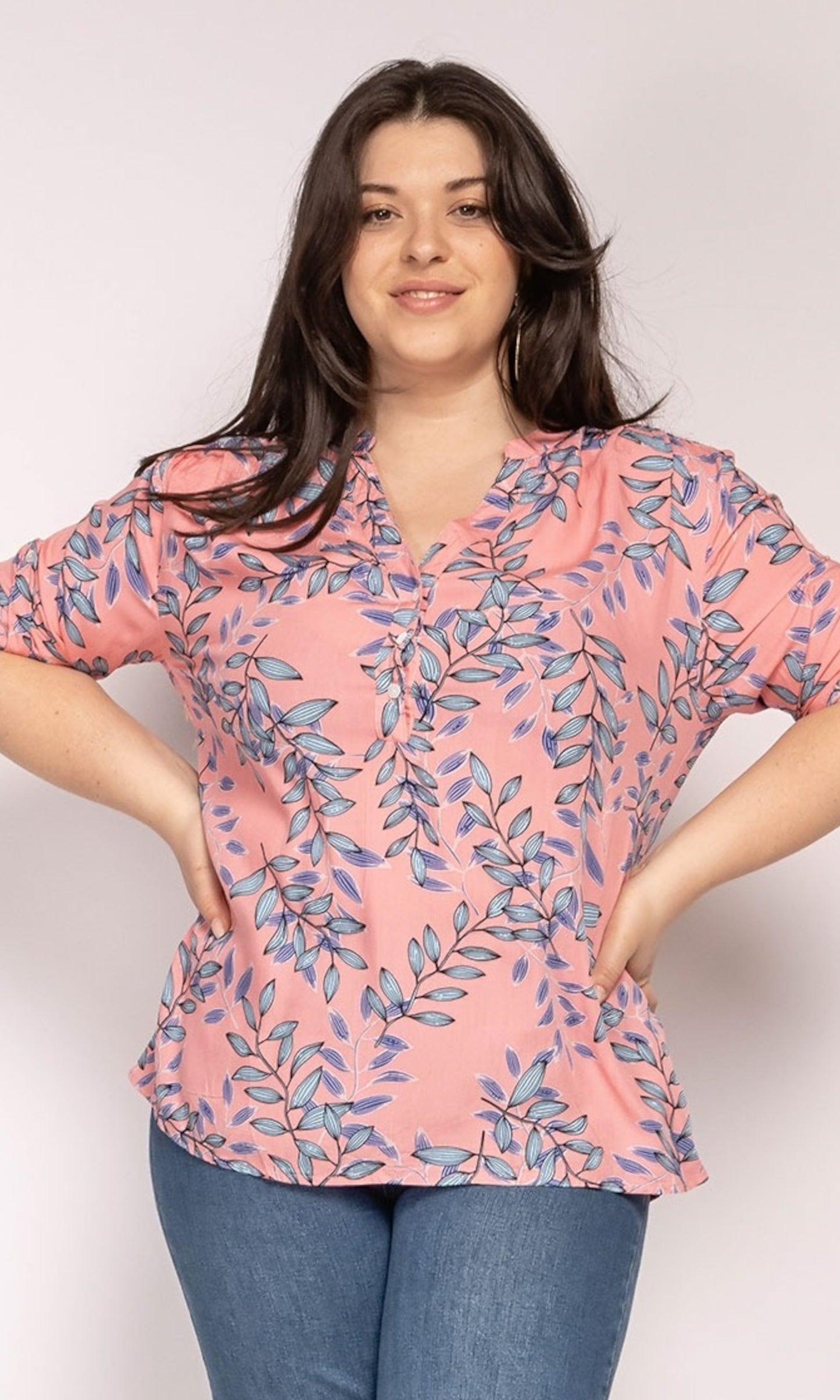 Plussize top pink