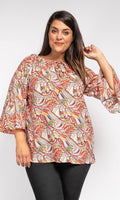 PLUSSIZE Top Maya Rood