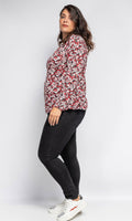 Plussize top Flower