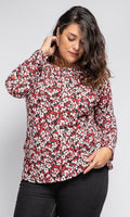 Plussize top Flower 