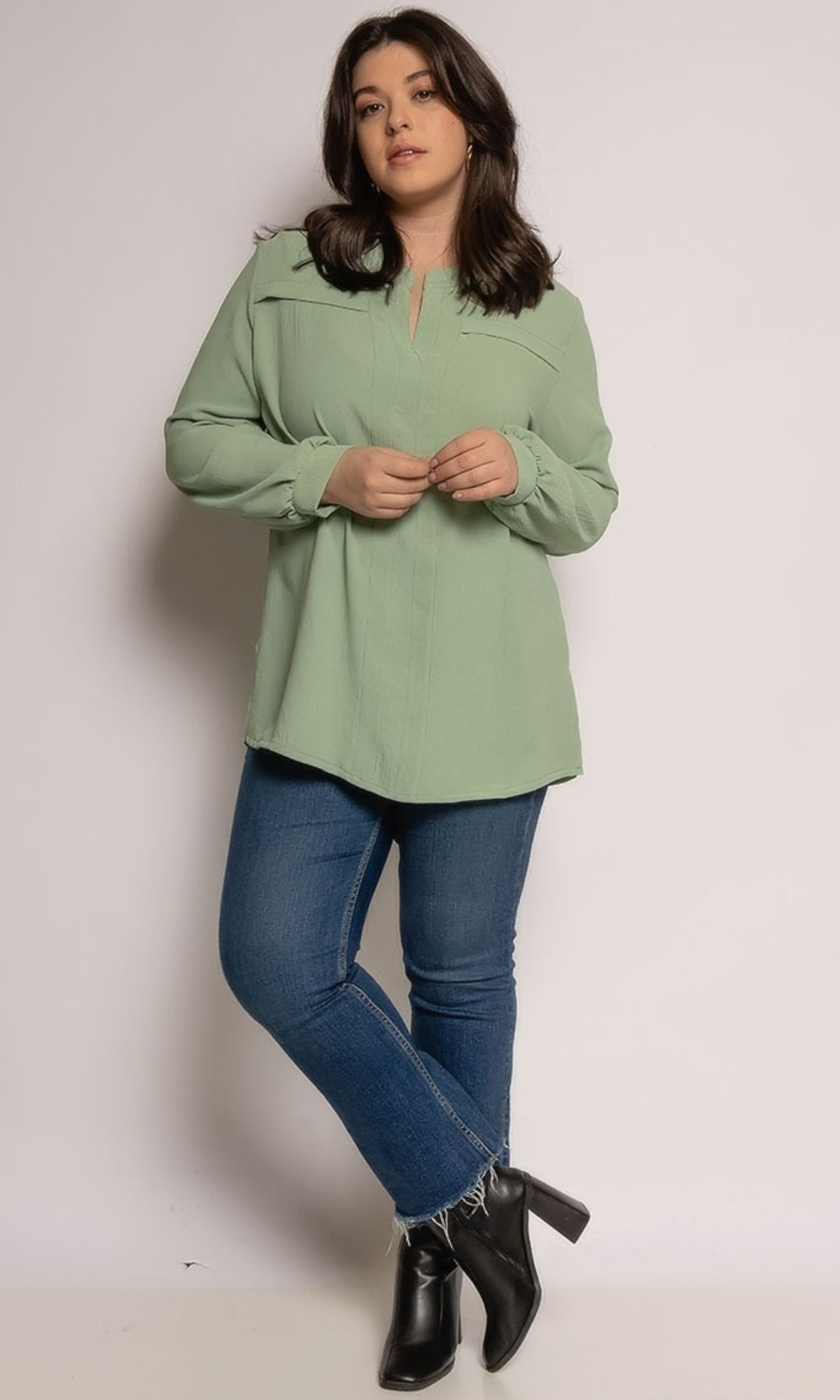 PLUSSIZE Blouse Mintgroen