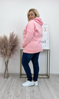 Plussize trui roze
