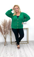 PLUSSIZE Vest Lydia groen