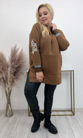 Bruine trui plussize